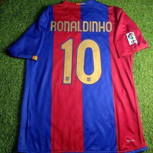 Ronaldinho Barcelona 2006 2007 Soccer Jersey L SKU# 146980-425